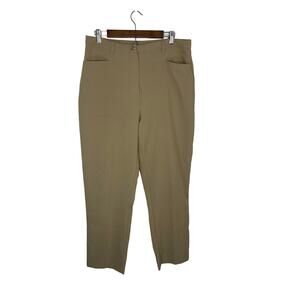 Harve Bernard women's 16 slacks trousers dress pants khaki camel light weight